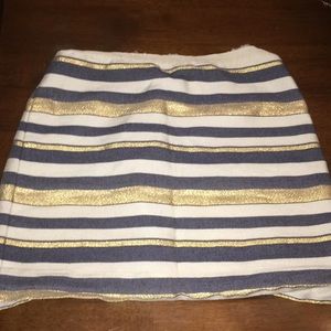 Stripe J.Crew Skirt